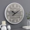 Gray Arlo Modern Farmhouse Clock