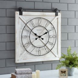 Barn Door Wall Clock