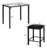 White Counter Height Dining Set
