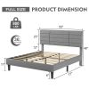 Gray Moby Full Size Bed Set