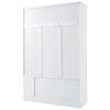 U-Can 5-in-1 Hall Tree, Entryway Shoe Bench- White