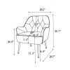 Spacious Beige Linen Armchair