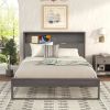 Queen Antique Gray Bed Set