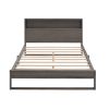 Queen Antique Gray Bed Set
