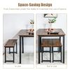 Rustic Bench Dining Set