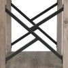Gray Rustic Nightstand With Drawers Set