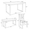 Gray Distressed Dining Set