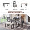 Gray Distressed Dining Set