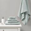 Spa Waffle Cotton Bath Towel 6 Piece Set-Seafoam