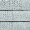 Spa Waffle Cotton Bath Towel 6 Piece Set-Seafoam