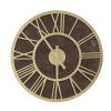 Stylish Modern Glam Wood Wall Clock