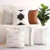 Vegan Leather Throw Pillow Covers