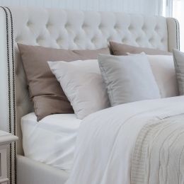 Organic Silky White Queen Sheet Set