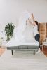 White Microfiber Full Sheet Set
