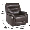 Power Plus Leather Recliner