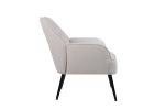 Spacious Beige Linen Armchair