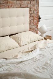 Cream Microfiber Twin Sheet Set