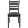 Rustic Gray Wood Dining Set