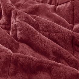 Reversible HeiQ Smart Temperature Down Alternative Blanket Burgundy T/TXL