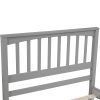 Gray Wood Twin Platform Bed