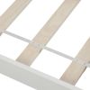 White Wood Twin Platform Bed