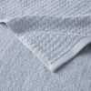 Spa Waffle Cotton Bath Towel 6 Piece Set-Blue