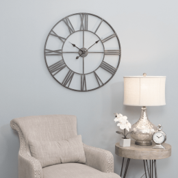 Sleek Iron Wall Clock