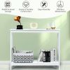 White-2-Tier Console Accent Table