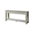 Antique White Rustic Sofa Table