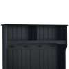 U-Can Hall Tree Entryway Storage Bench, 3-in-1 Design
