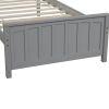 Gray Wood Twin Platform Bed