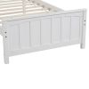 White Wood Twin Platform Bed