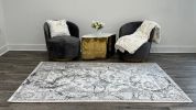 Elegant Silver Grey Area Rug