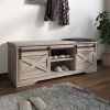 Barn Door Shoe Bench