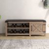 Tobacco Wood Shoe Bench